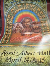 Affiche promo Creedence Clearwater Revival in Concert Japon CCR John Fogerty