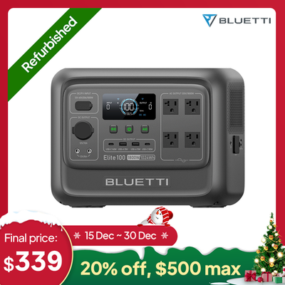 #ad #ad BLUETTI Elite 100 V2 1024Wh 1800W Portable Power Station for Camping Refurbished $423.75