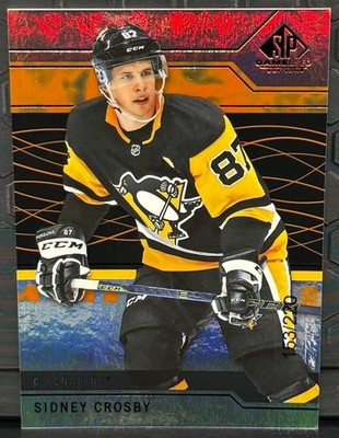 2018-19 Upper Deck SP Game Used #85 Sidney Crosby Orange Rainbow #153/220