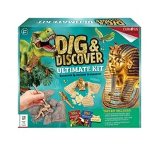 Hinkler Dig and Discover Ultimate Kit Excavate 4 Ancient Treasures Ages 6+