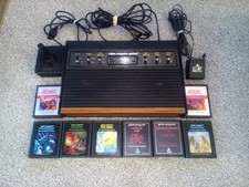 Atari 2600 Light Sixer Console Set With 8 Games Tested and Working See Pics