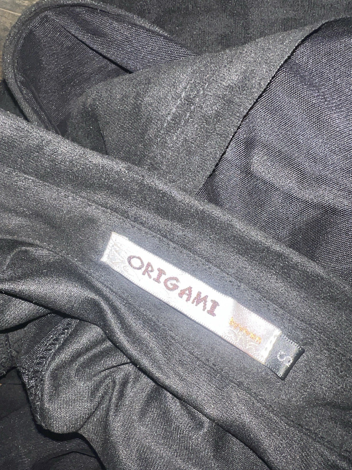 Origami Button Down Collared Sheer Blouse Top - B… - image 3