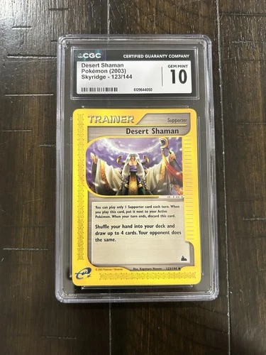 Skyridge CGC 10 Desert Shaman 123/144 ENG 2003 LOW POP 1 of 16 ‼️