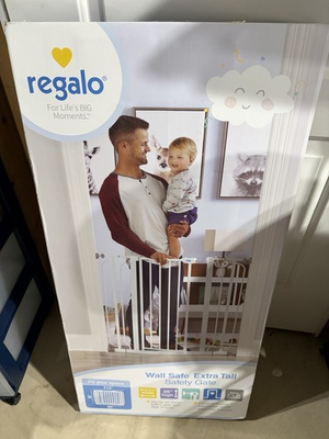 #ad Regalo Wall Safe Extra Tall Walk Through Safety Gate; fits between 29 41.5quot; wide $64.99