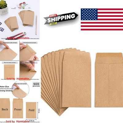 Small Coin Envelopes Self Adhesive Kraft Paper 1000 Pack 2.25 x 3.5 Inches