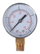 14 Zoll NPT Gewinde Manometer mit transparenter Abdeckung für einfaches Ablesen