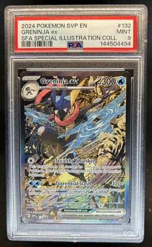 2024  Pokemon SV Black Star Promos Greninja ex #132 PSA 9