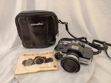 Minolta 110 Zoom SLR Vintage Film Camera with Manual And Case Not Tested