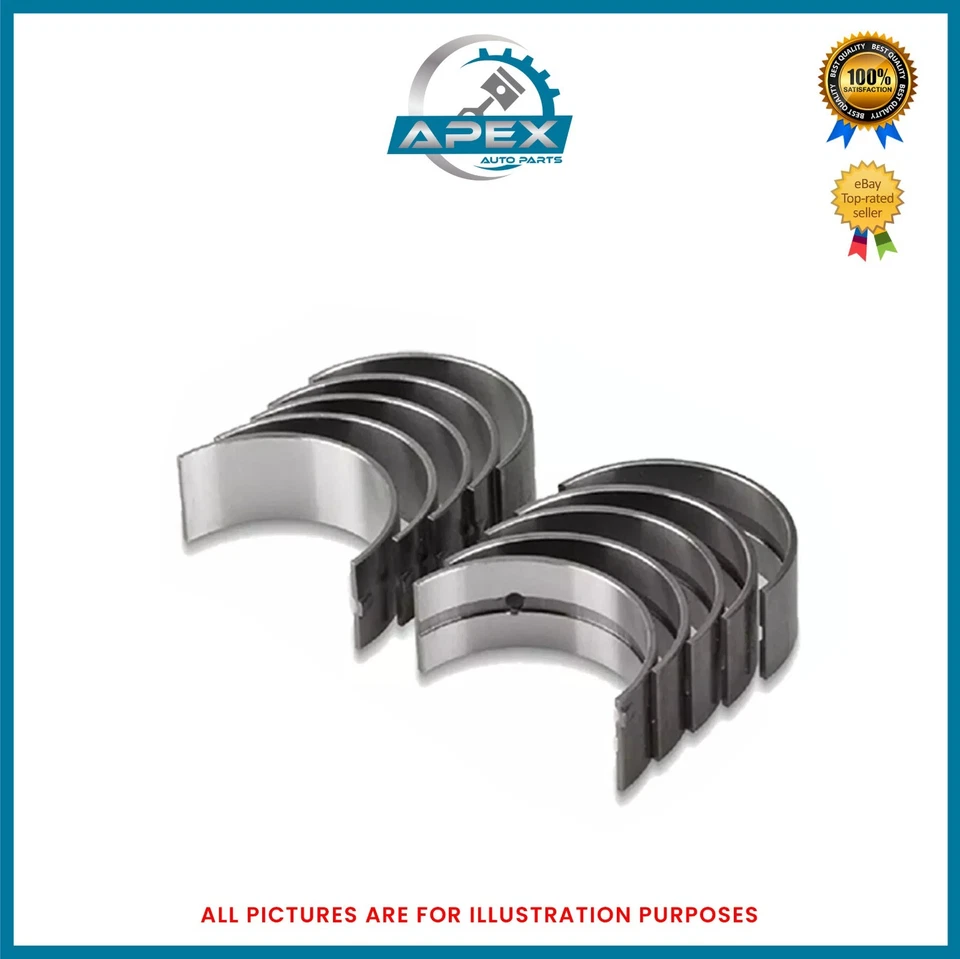FITS I30 I40 TUCSON 1.6 CRDI DIESEL ENGINE D4FE MAIN CRANKSHAFT BEARINGS 0.25 - Image 3 of 4