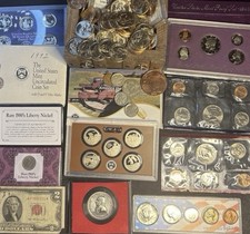 Estate Lot Sale - Old US Coins ? Silver / Currency / WWII ?100+ Years Old