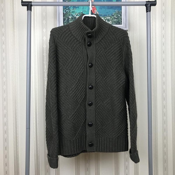 Men Banana Republic Sweater Green Nylon 36 / S /