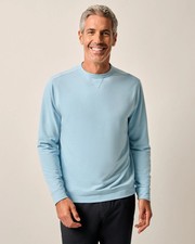 johnnie-O Reilly Dri-Release Crewneck Sweatshirt Sky Blue Size L