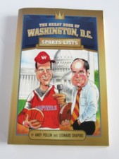c2008 The great book of washington, dc sports list andy pollin leonard shapiro