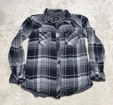 Rails Top Womens Small Black Plaid Long Sleeve Button Up Blouse Shirt