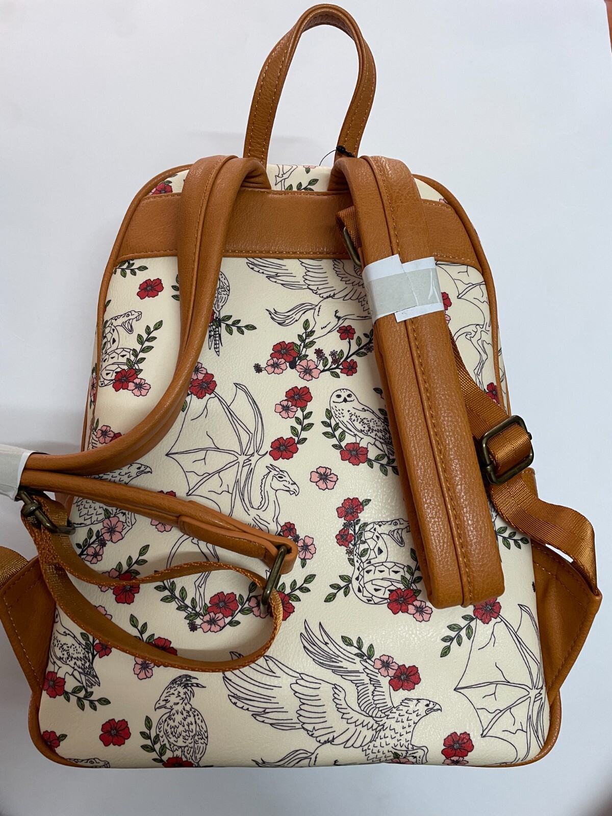 NWT Loungefly Harry Potter Magical Creatures Large Bag Owl HP Exclusive Backpack image 2