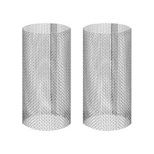 2-Pack 20 Mesh Reusable Stainless Steel Filter Screen for t Strainer White 