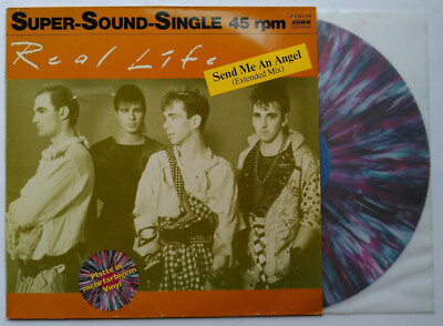 4 X VINYL MAXI / REAL LIFE SEND ME AN ANGEL-ALWAYS-CATCH ME...MASTER MIX MARBLED