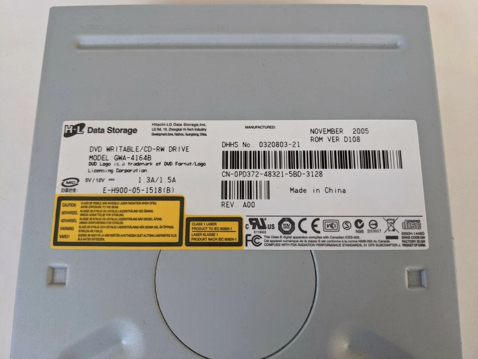 Unidad interna Hitachi-LG DVD grabable CD-RW GWA-4164B Foto 3 de 4