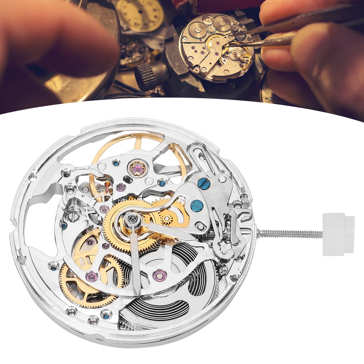 2824 Hollow Watch Movement Mechanical Watch Movement Replacement Watch Repair
