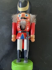 CHRISTMAS NUTCRACKER SOLDIERS  ERZGEBIRGE GERMANY WOOD 10"