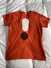 Dunkin Donuts Employee Small Promotional T-Shirt MacchiatOh Yeah Orange Preowned