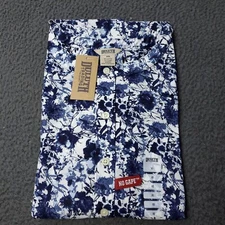 NEW $69.50 Duluth Wrinklefighter Button Shirt Blue Womens Size XS Extra Small