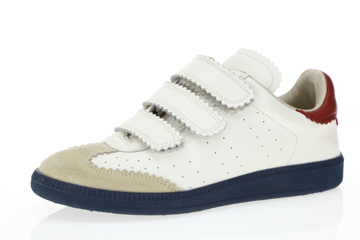 スニーカー Isabel Marant Sneakers & Slip-On White Womens ISABEL MORANT 160305 White / Red Leather Fashion