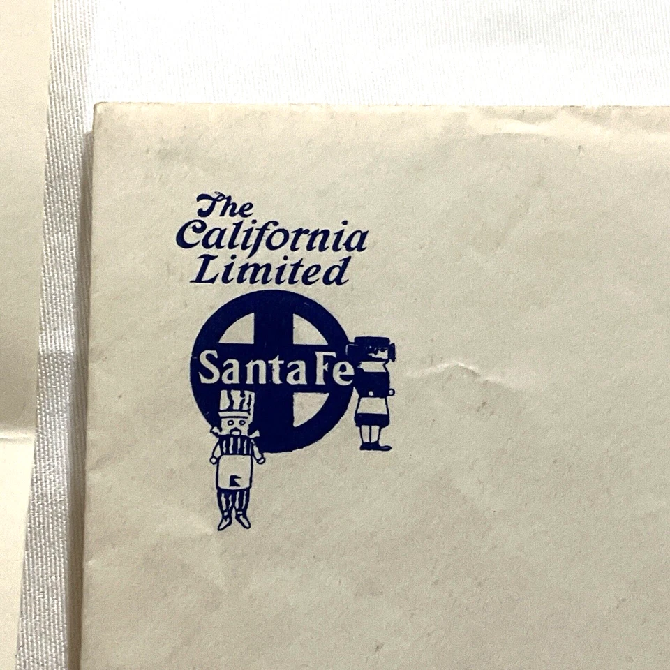 Старинный винтажный РЕДКИЙ Калифорнийский Ограниченный Конверт и Бумага для Банкнот Неиспользованная РЕКЛАМИРУЕТСЯ - Изображение 3 из 4