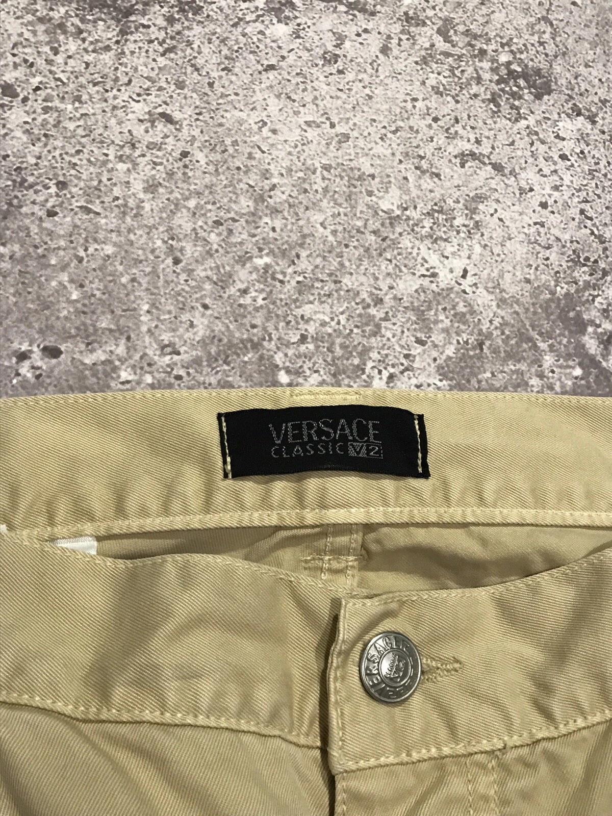 Versace Classic V2 Vintage Beige Pants Pantaloni firmati da uomo