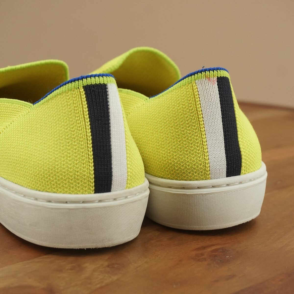 PANTOFOLA D’ORO Rothys Donna The Sneaker Scarpe Slip On Elettriche Giallo Limone Verde Maglia 8 5