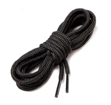 Black Heavy Duty Replacement Round Rope Boot Shoe Laces Mens Womens Work Hiking