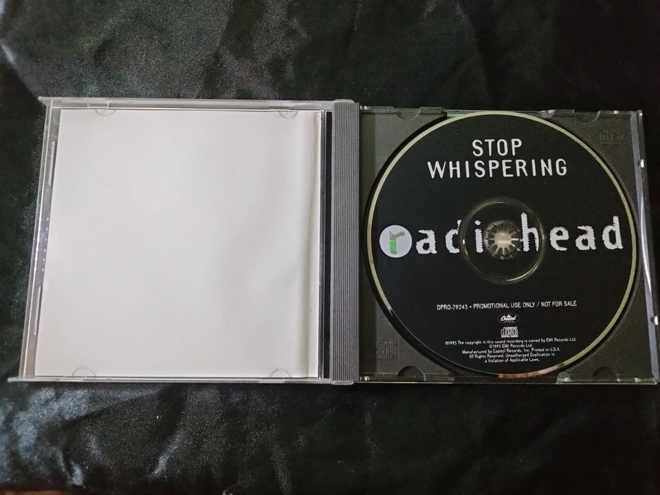 Radiohead Stop Whispering PROMO CD rare Foto 2 de 3