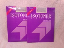 2 Isotoner Pantyhose Silky Sheer Size 3 Sandalfoot Azure Style 502 H28-2794