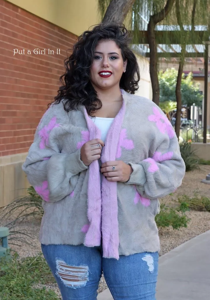 Plus size pink clearance ladies jacket 3x