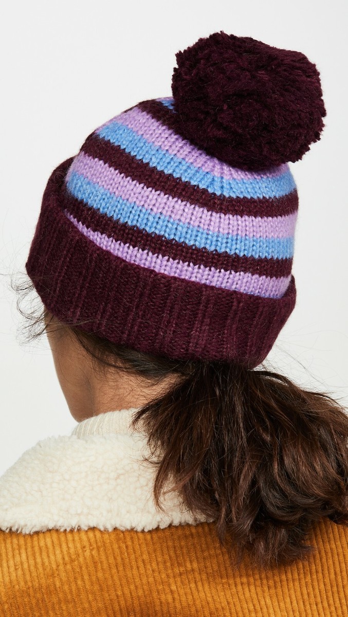 NEW KATE SPADE Heritage Stripe Beanie Hat | Warm Stylish 