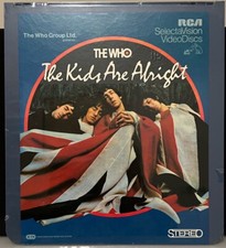 New SEALED The Who The Kids Are Alright SelectaVision VideoDisc CED RCA 12097