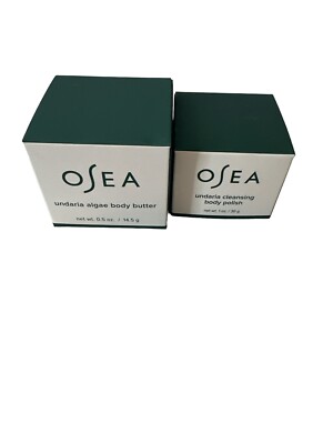 OSEA Duo Undaria cleansing body Polish (1oz) & Undaria algae body butter (.5 oz)