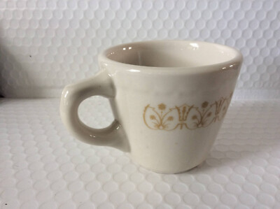 Vintage Syracuse China Porcelain White & Yelo Coffee Tea Cup Mug