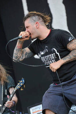Phil Anselmo of American heavy metal group Down performing live on- Old Photo 11