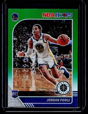 2019-20 Hoops Premium Stock #223 Jordan Poole Prizms Green