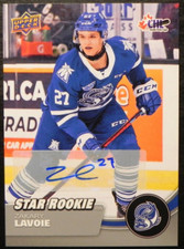 2021-22 21/22 Upper Deck CHL Star Rookie AUTOGRAPH #367 Zakary Lavoie Steelheads
