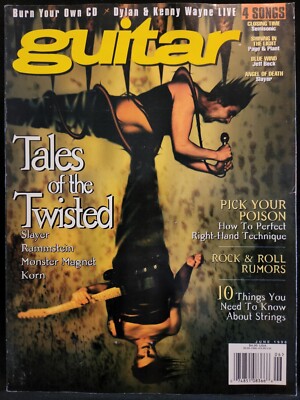 Guitar Magazine June 1998 Tales Of The Twisted Slayer Rammstein Monster Magnet