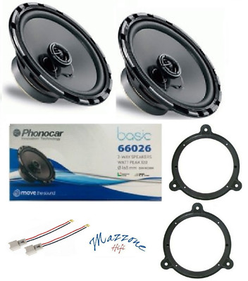 KIT 2 PHONOCAR SPEAKERS 66026 DACIA NISSAN RENAULT SMART FIAT LADA SUP/WITH ANT/POS