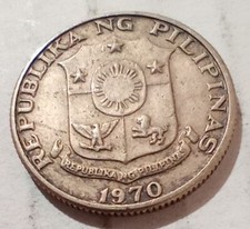 25 Sentimos 1970 Philippines Coin Dalawamput Limang Juan Luna