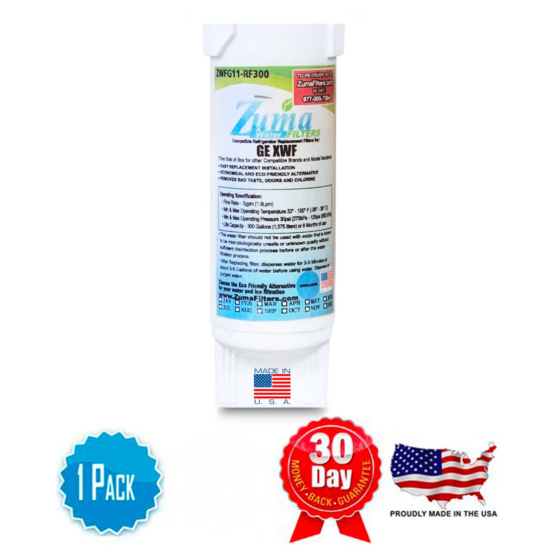 ZWF Compatible with GE GNE25 GNE25J Made by American Filter
