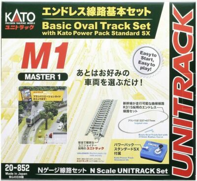 Kato N Scale ~ New 2026 ~ M1 Basic Oval Track Set With Power Pack ~ 20-852