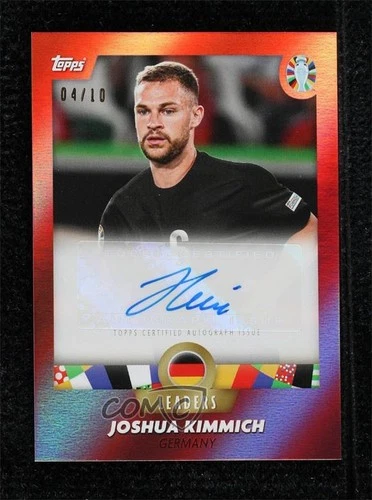 2024 Topps Jose Mourinho Platinum Curated Euro Red /10 Joshua Kimmich Auto