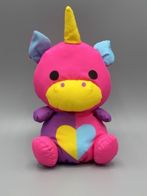 Swisheez Jemah Unicorn Plush Bright Nylon Neon Parachute Material 7  Stuffed Toy