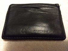 Alpine Swiss No-Fold Wallet, Black