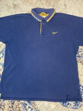 Vintage Nike White Tag Polo Men  s XL Blue Y2K